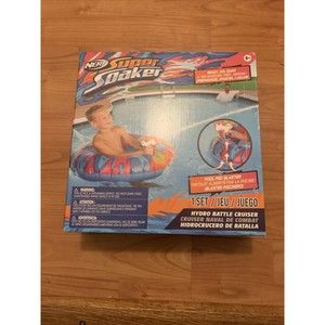 Nerf Super Soaker Hydro Battle Ride On Cruiser Inflatable Pool Float